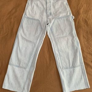 Jesse Kamm patchfront handys in light blue denim